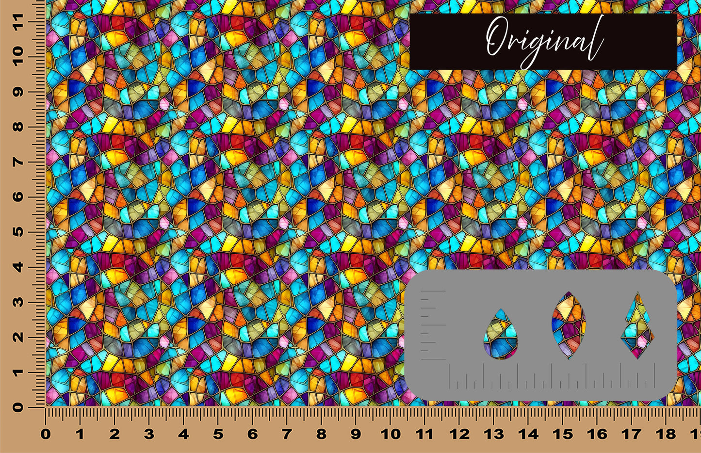 DecoCraft - Stained Glass - Multicolor -Jewel Tones II