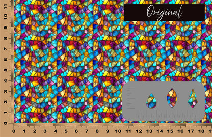 DecoCraft - Stained Glass - Multicolor -Jewel Tones II