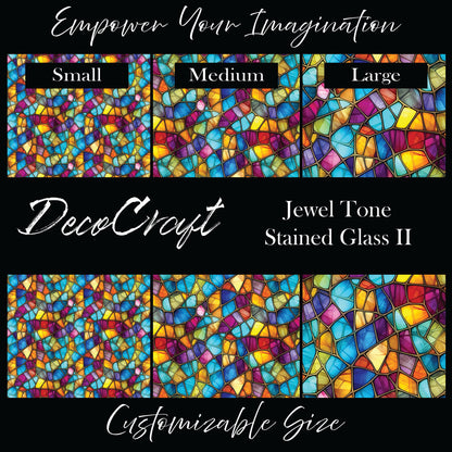 DecoCraft - Stained Glass - Multicolor -Jewel Tones II