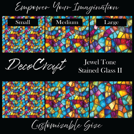 DecoCraft - Stained Glass - Multicolor -Jewel Tones II