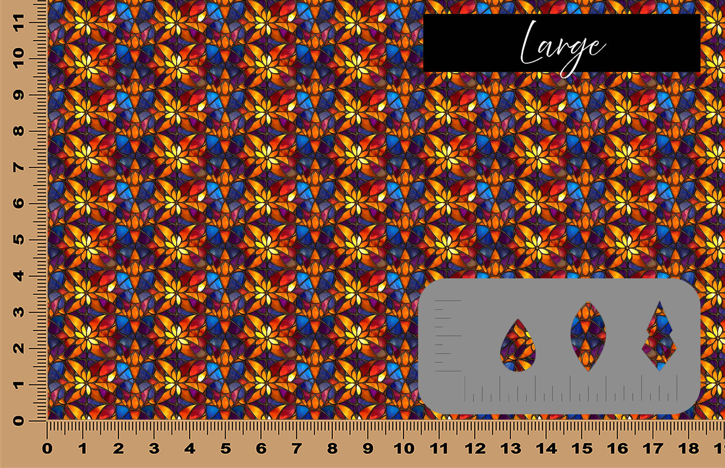 DecoCraft - Stained Glass - Multicolor -Daisy Jewel