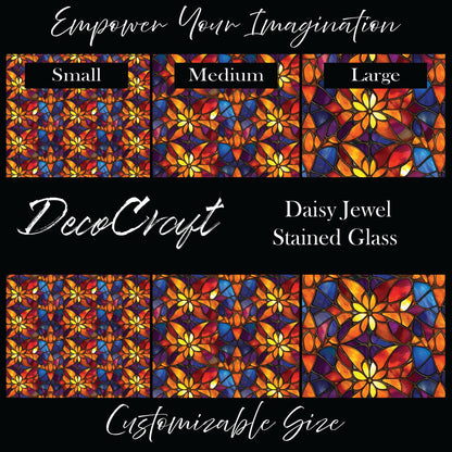 DecoCraft - Stained Glass - Multicolor -Daisy Jewel
