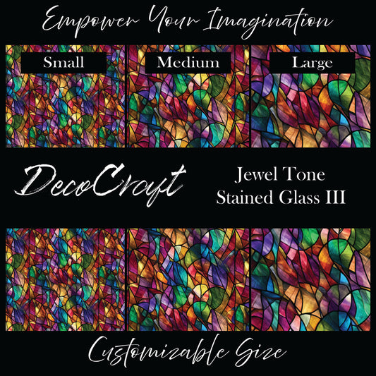 DecoCraft - Stained Glass - Multicolor -Jewel Tone III