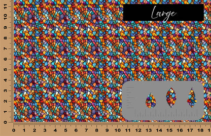 DecoCraft - Stained Glass - Multicolor - Jewel Tones IV