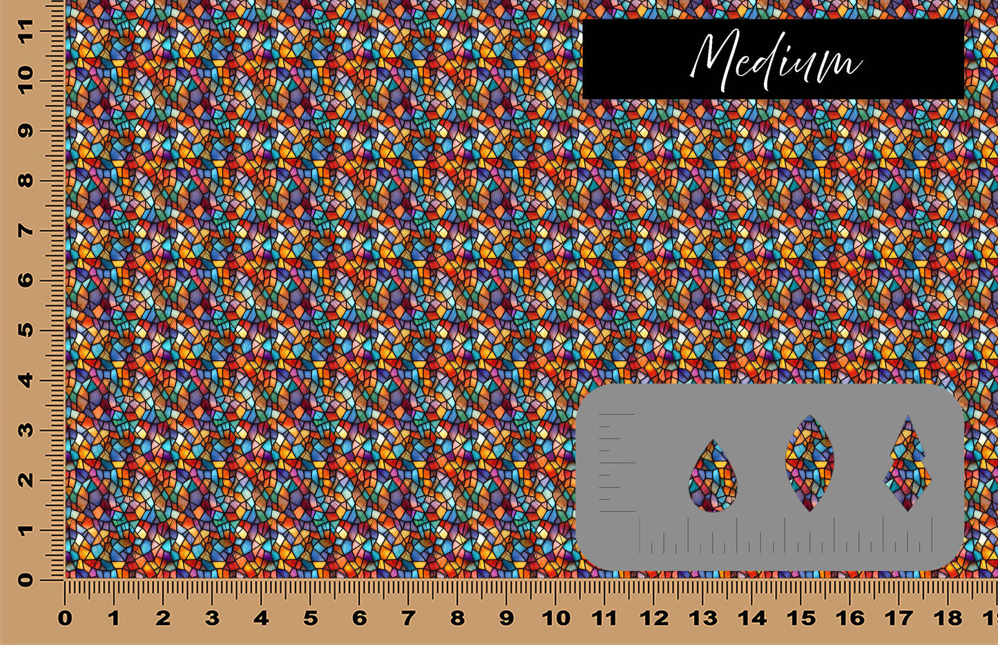 DecoCraft - Stained Glass - Multicolor - Jewel Tones IV