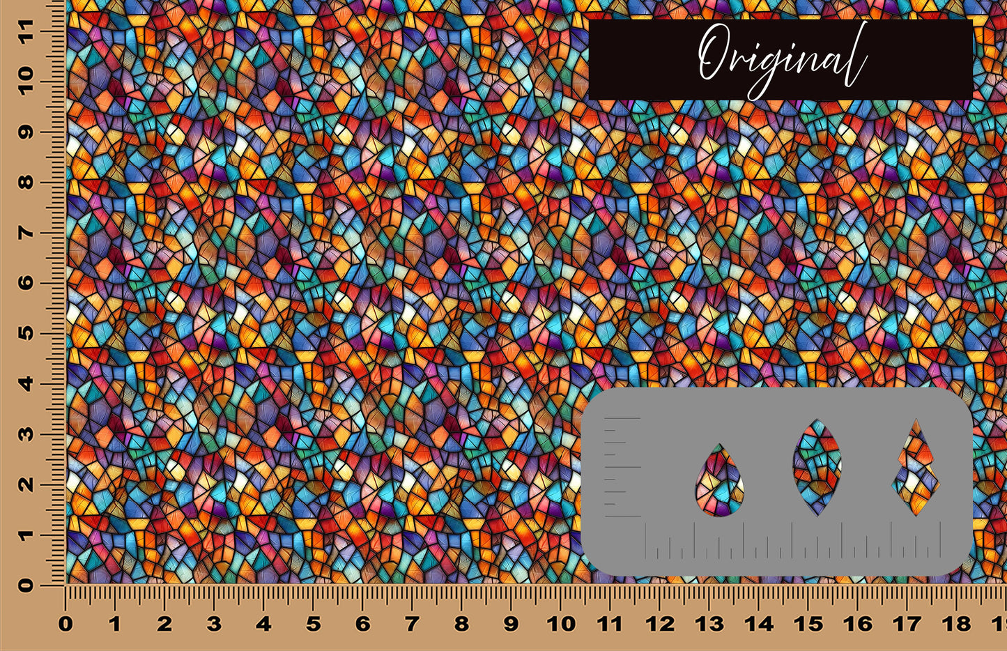 DecoCraft - Stained Glass - Multicolor - Jewel Tones IV