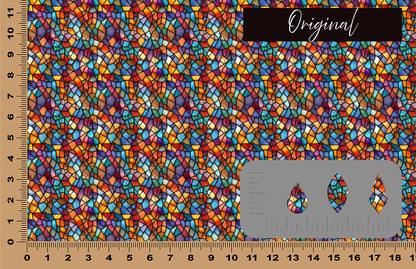 DecoCraft - Stained Glass - Multicolor - Jewel Tones IV