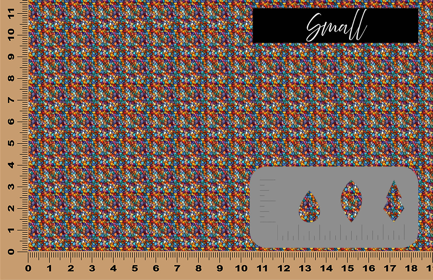 DecoCraft - Stained Glass - Multicolor - Jewel Tones IV