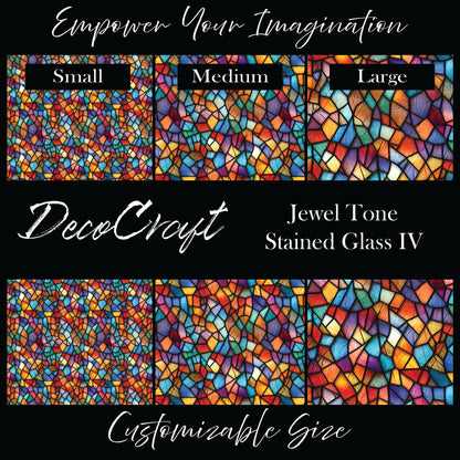 DecoCraft - Stained Glass - Multicolor - Jewel Tones IV