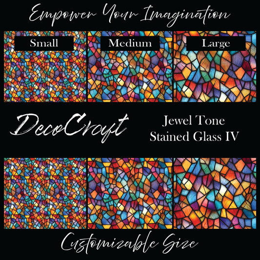 DecoCraft - Stained Glass - Multicolor - Jewel Tones IV