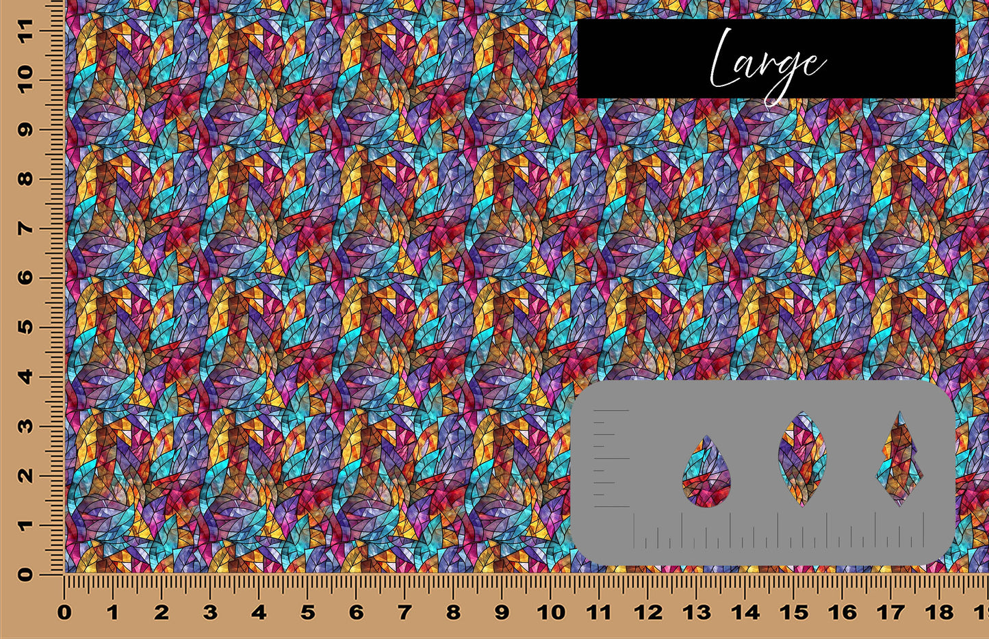 DecoCraft - Stained Glass - Multicolor - Jewel Tones V