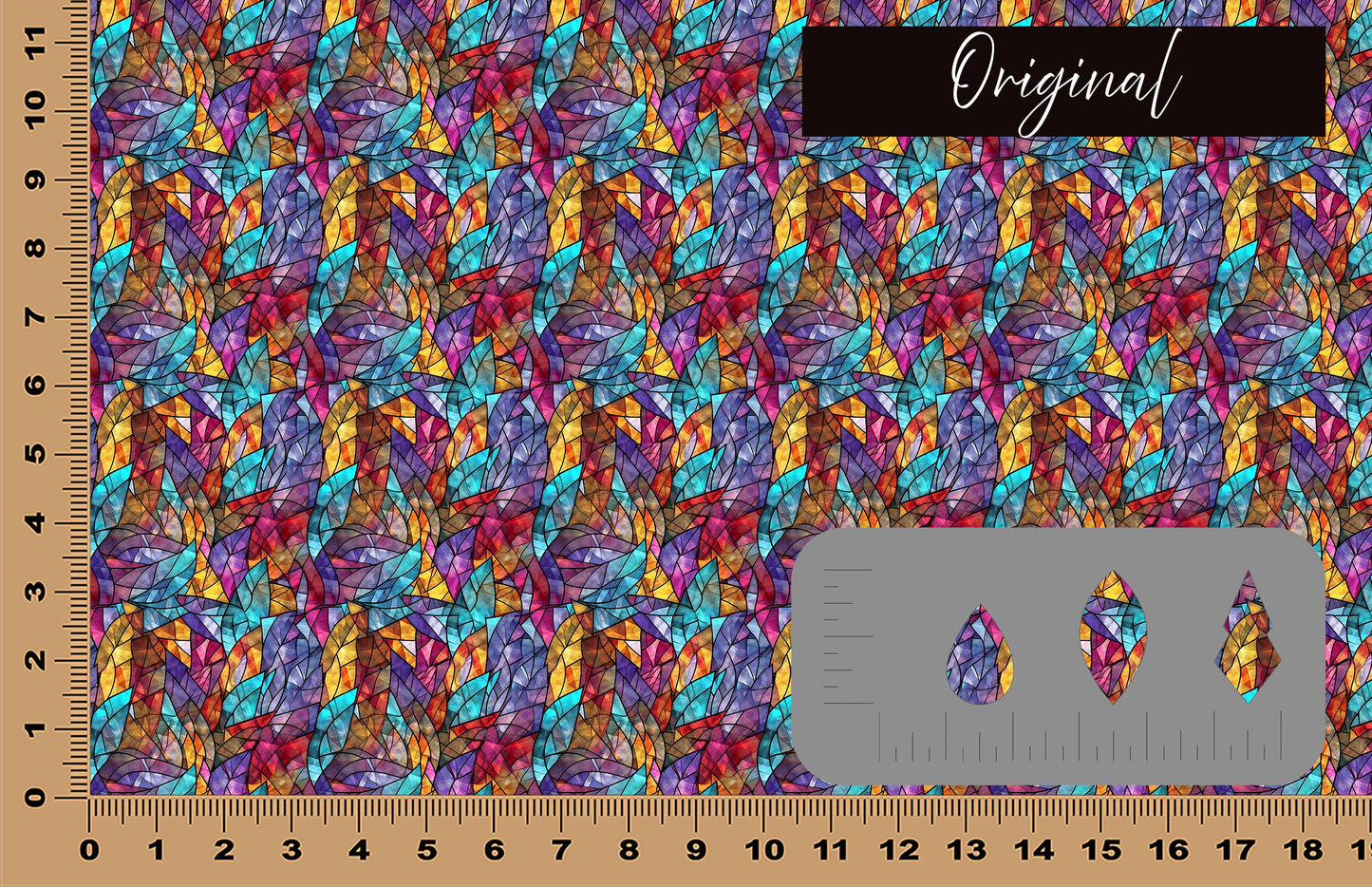 DecoCraft - Stained Glass - Multicolor - Jewel Tones V