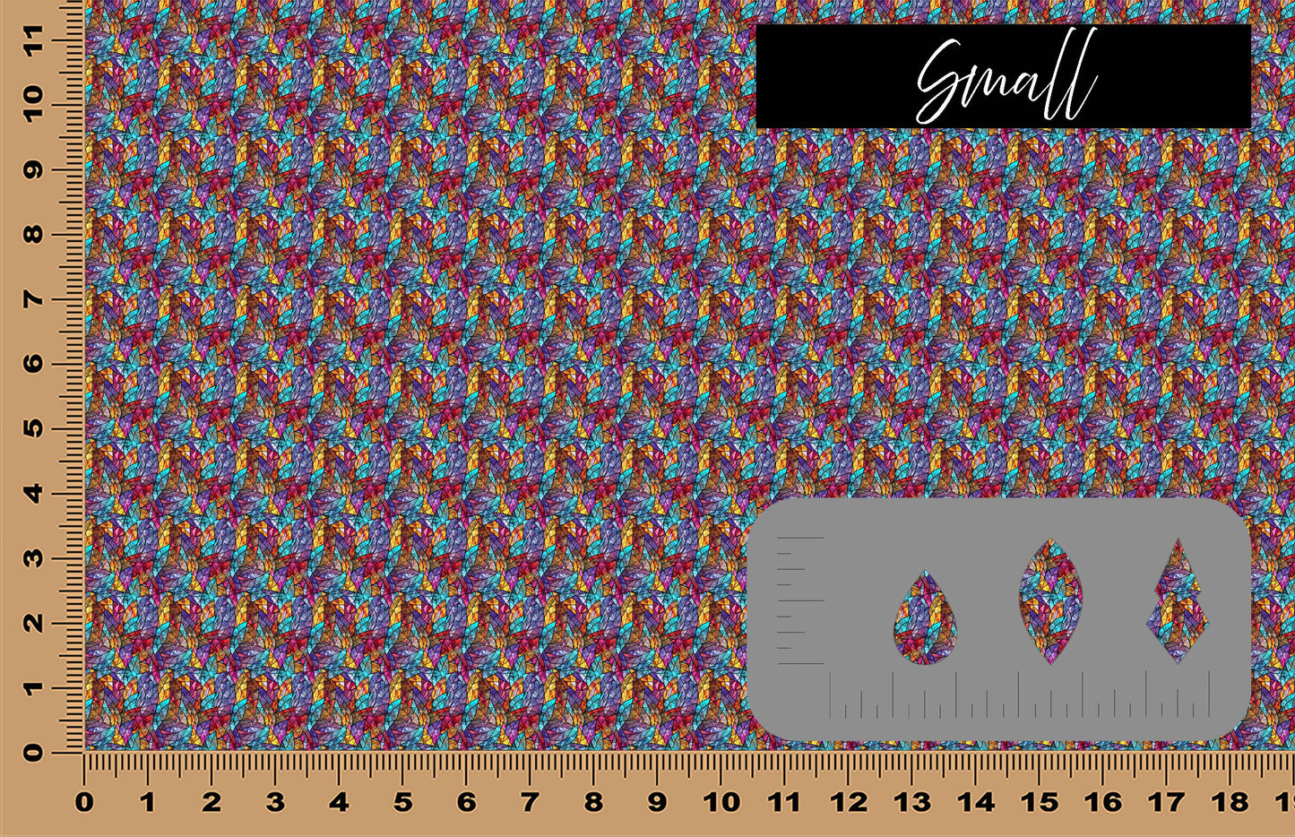DecoCraft - Stained Glass - Multicolor - Jewel Tones V