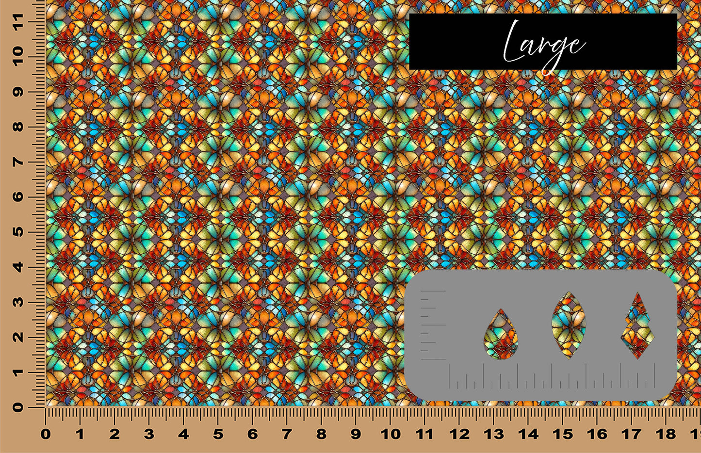 DecoCraft - Stained Glass - Multicolor - Earth Tone