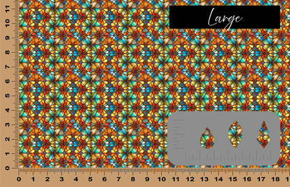 DecoCraft - Stained Glass - Multicolor - Earth Tone