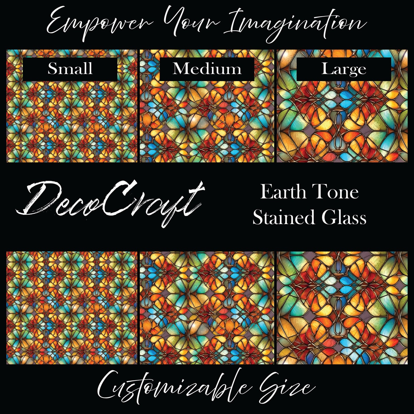 DecoCraft - Stained Glass - Multicolor - Earth Tone