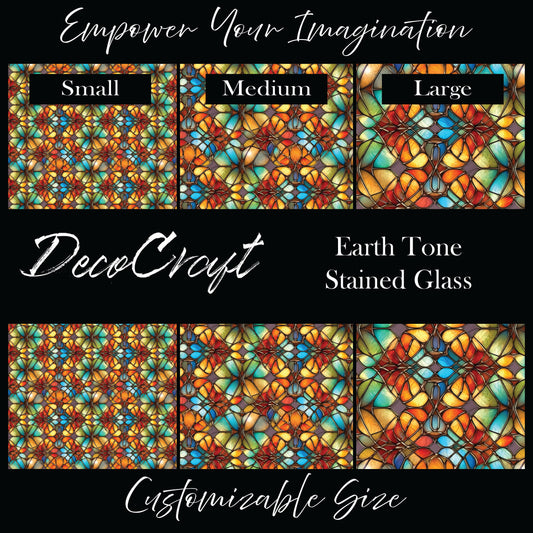 DecoCraft - Stained Glass - Multicolor - Earth Tone
