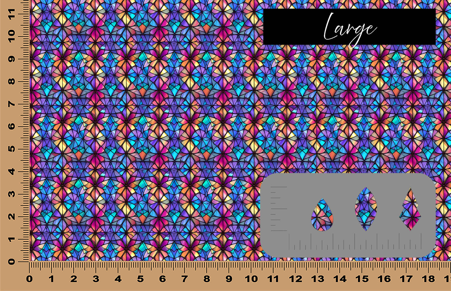 DecoCraft - Stained Glass - Multicolor - Pastel V