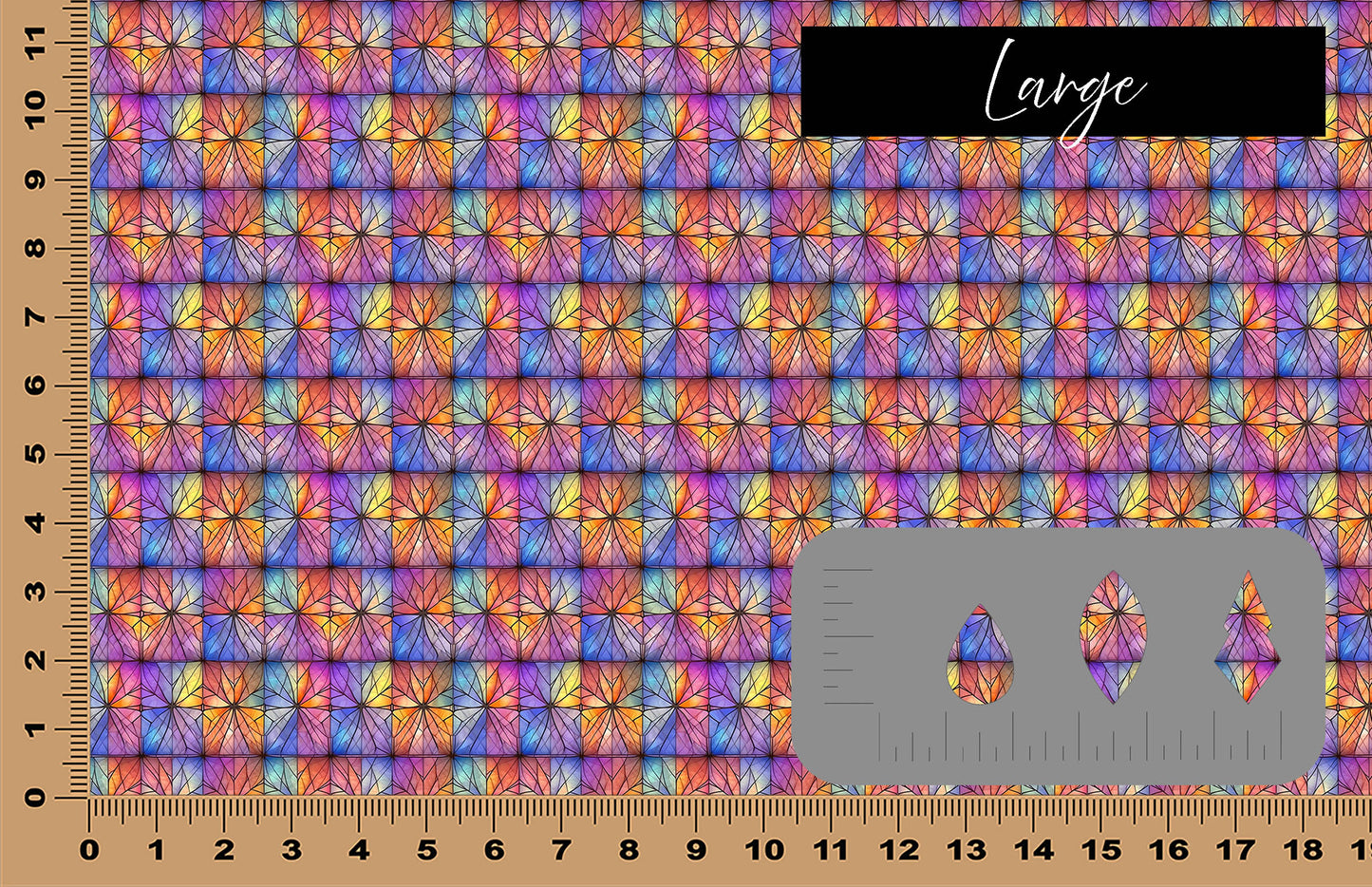 DecoCraft - Stained Glass - Multicolor - Pastel VI