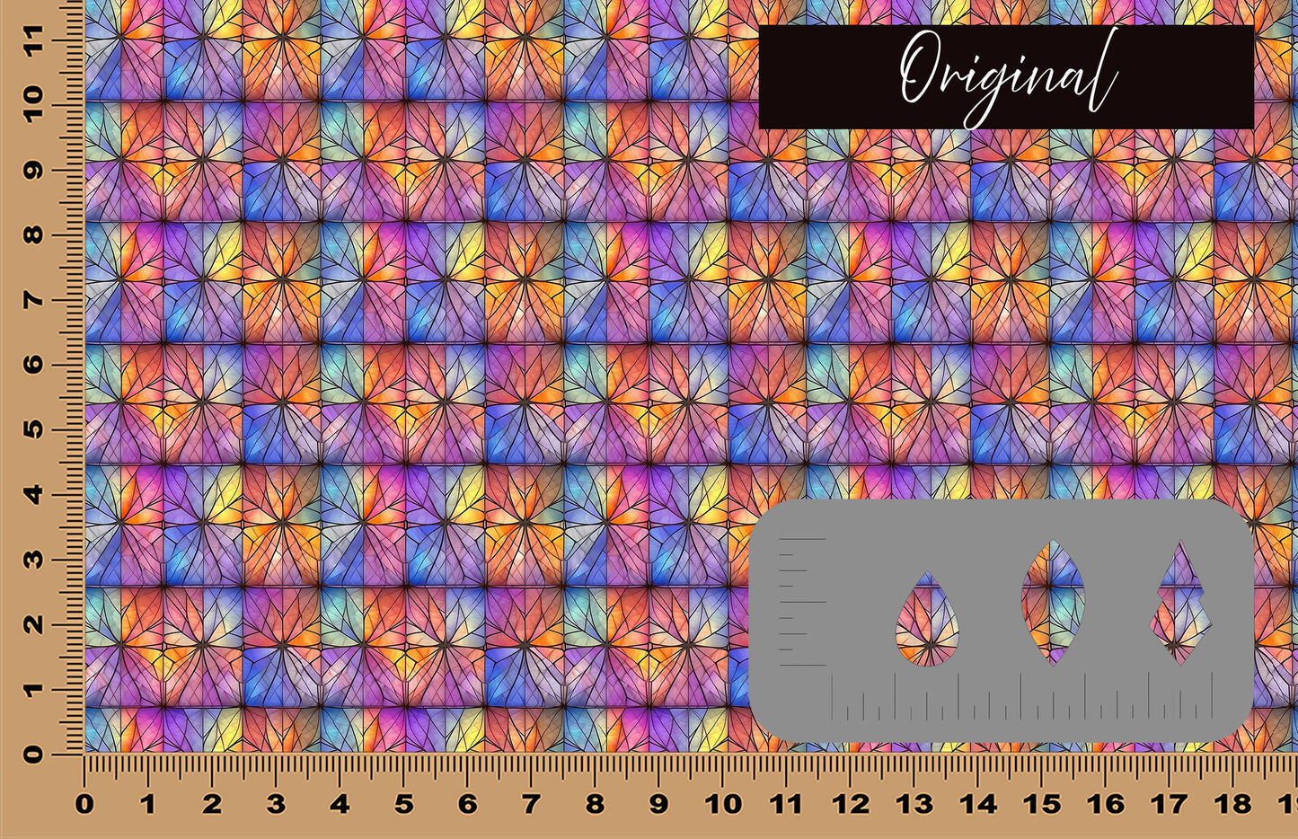 DecoCraft - Stained Glass - Multicolor - Pastel VI