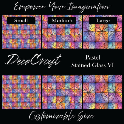 DecoCraft - Stained Glass - Multicolor - Pastel VI