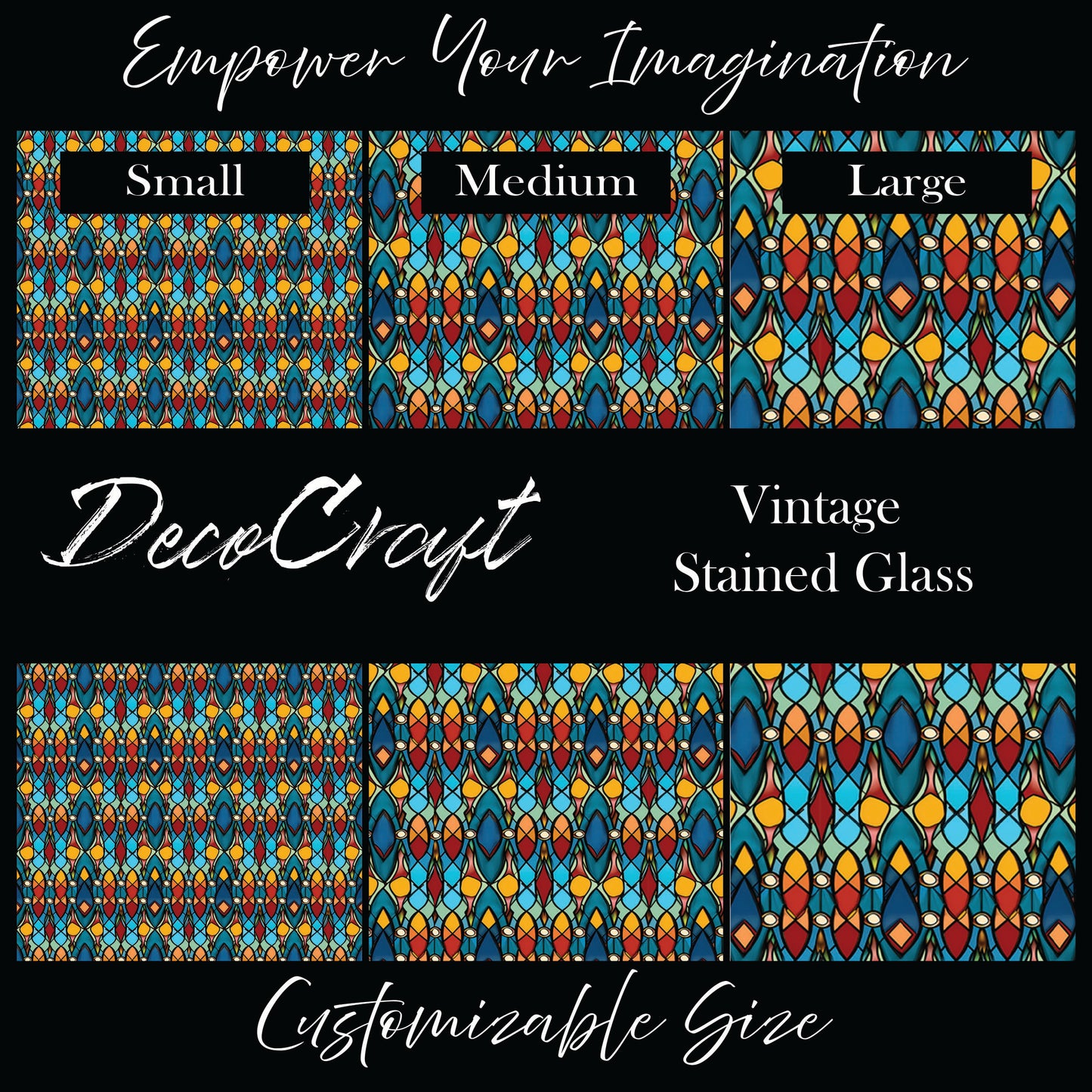 DecoCraft - Stained Glass - Vintage