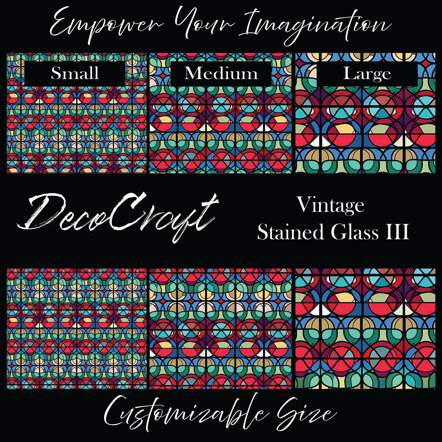 DecoCraft - Stained Glass - Vintage III