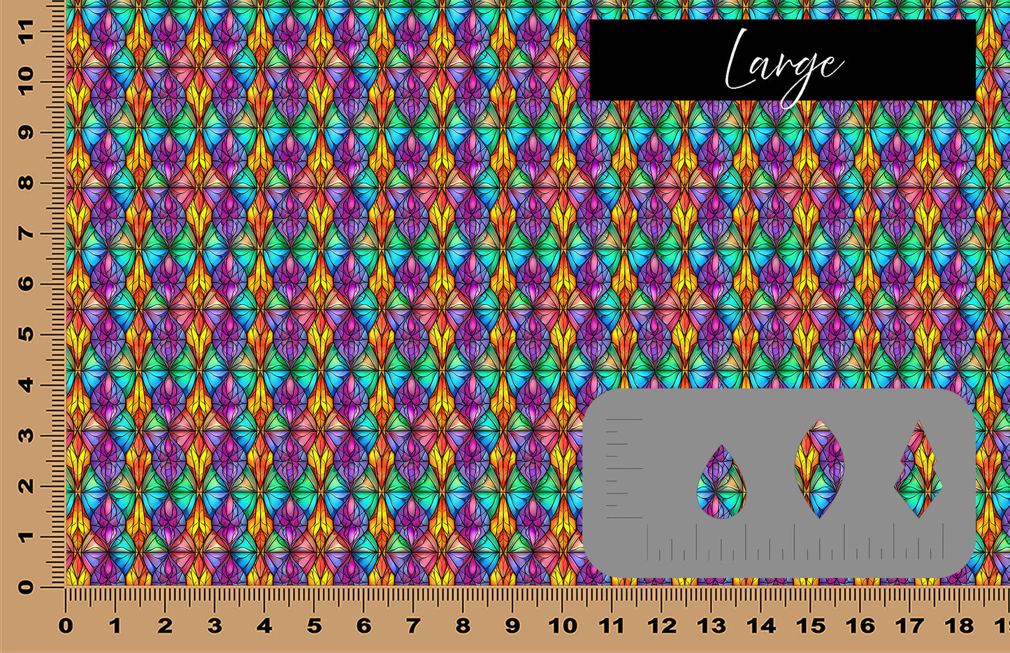 DecoCraft - Stained Glass - Multicolor - Pastel VII