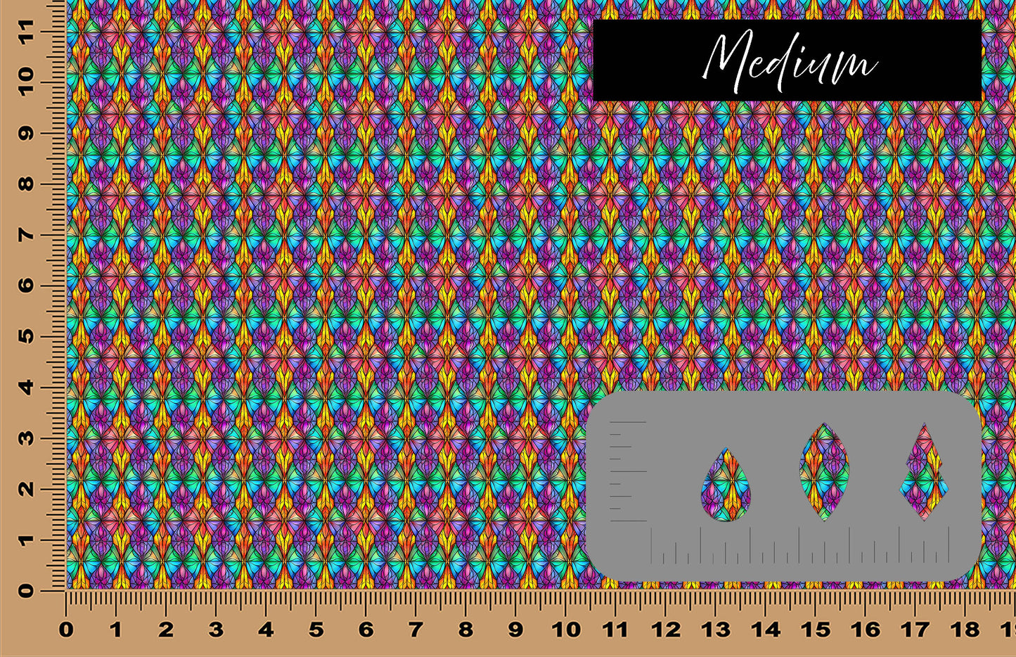 DecoCraft - Stained Glass - Multicolor - Pastel VII