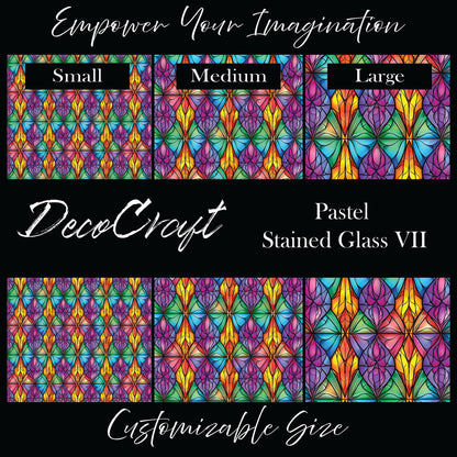 DecoCraft - Stained Glass - Multicolor - Pastel VII