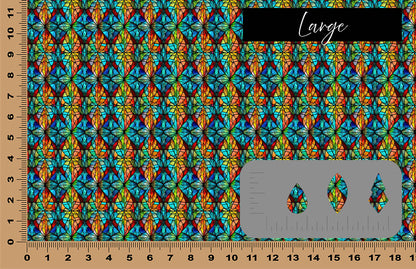 DecoCraft - Stained Glass - Multicolor -Earth Tone III
