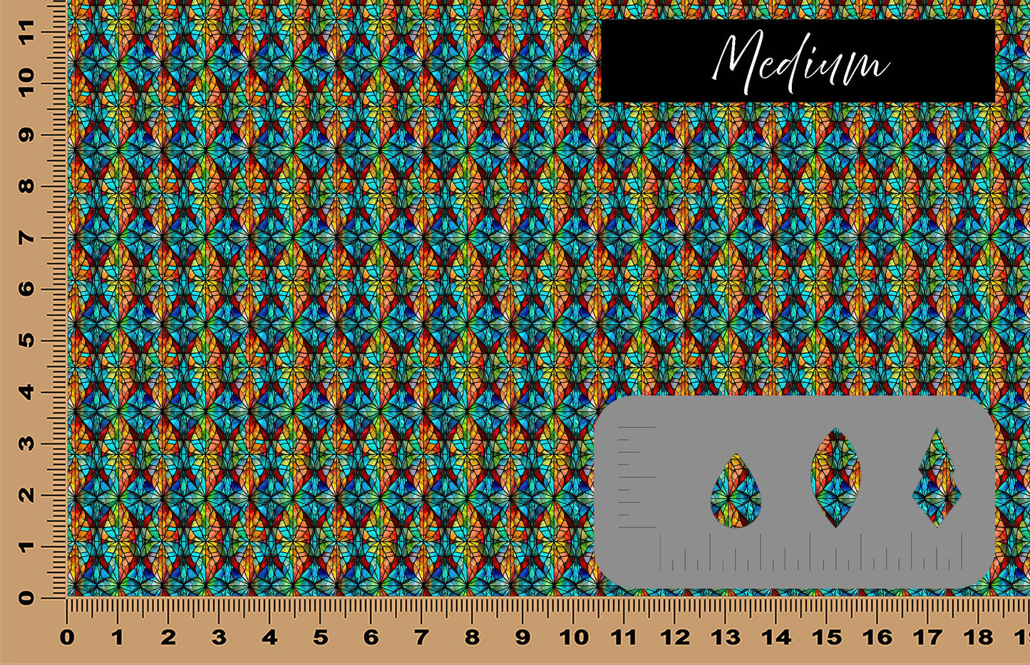 DecoCraft - Stained Glass - Multicolor -Earth Tone III