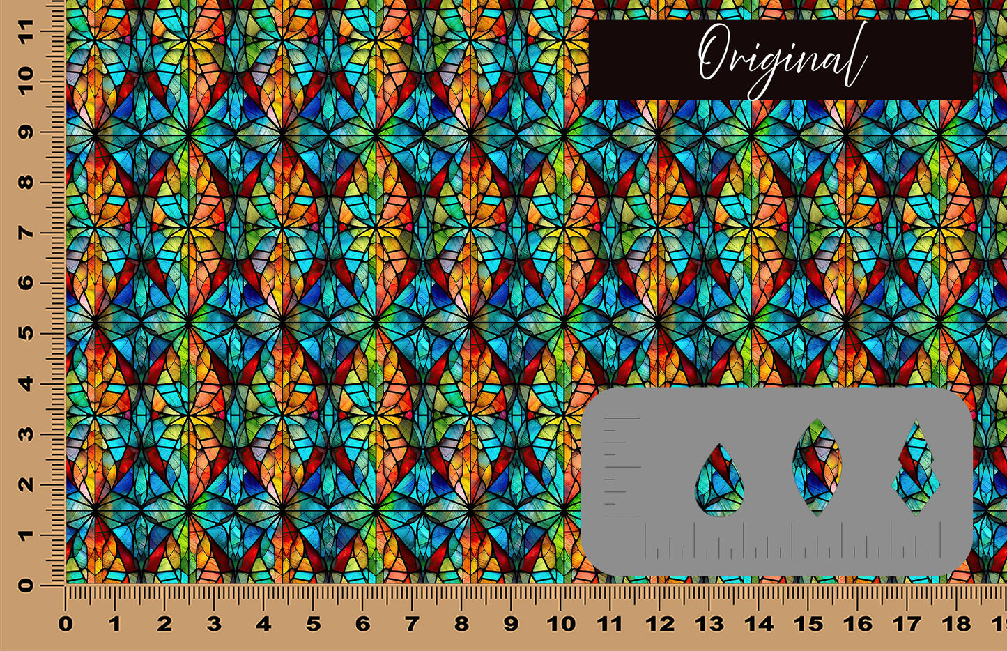 DecoCraft - Stained Glass - Multicolor -Earth Tone III