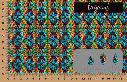 DecoCraft - Stained Glass - Multicolor -Earth Tone III