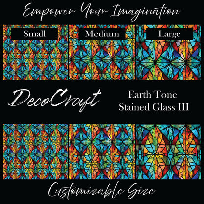 DecoCraft - Stained Glass - Multicolor -Earth Tone III