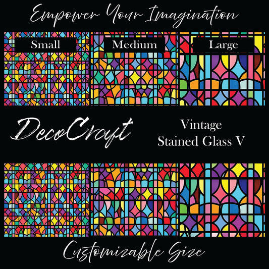 DecoCraft - Stained Glass - Vintage V