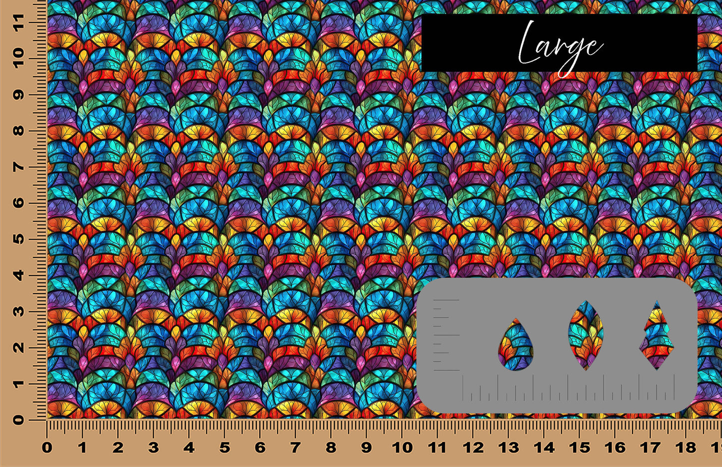 DecoCraft - Stained Glass - Multicolor - Jewel Tone VII
