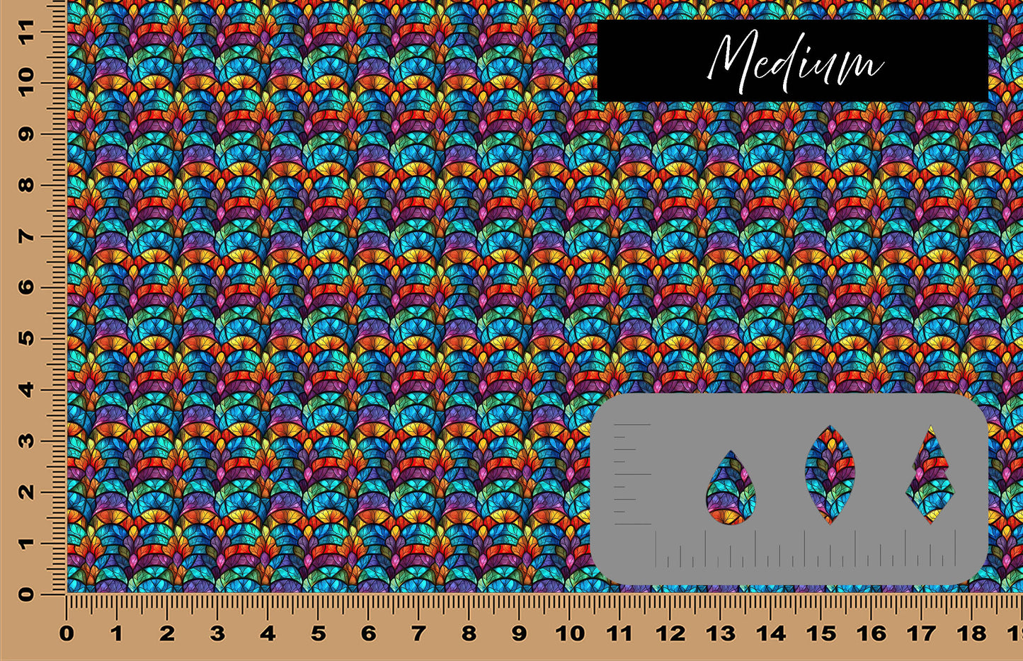 DecoCraft - Stained Glass - Multicolor - Jewel Tone VII