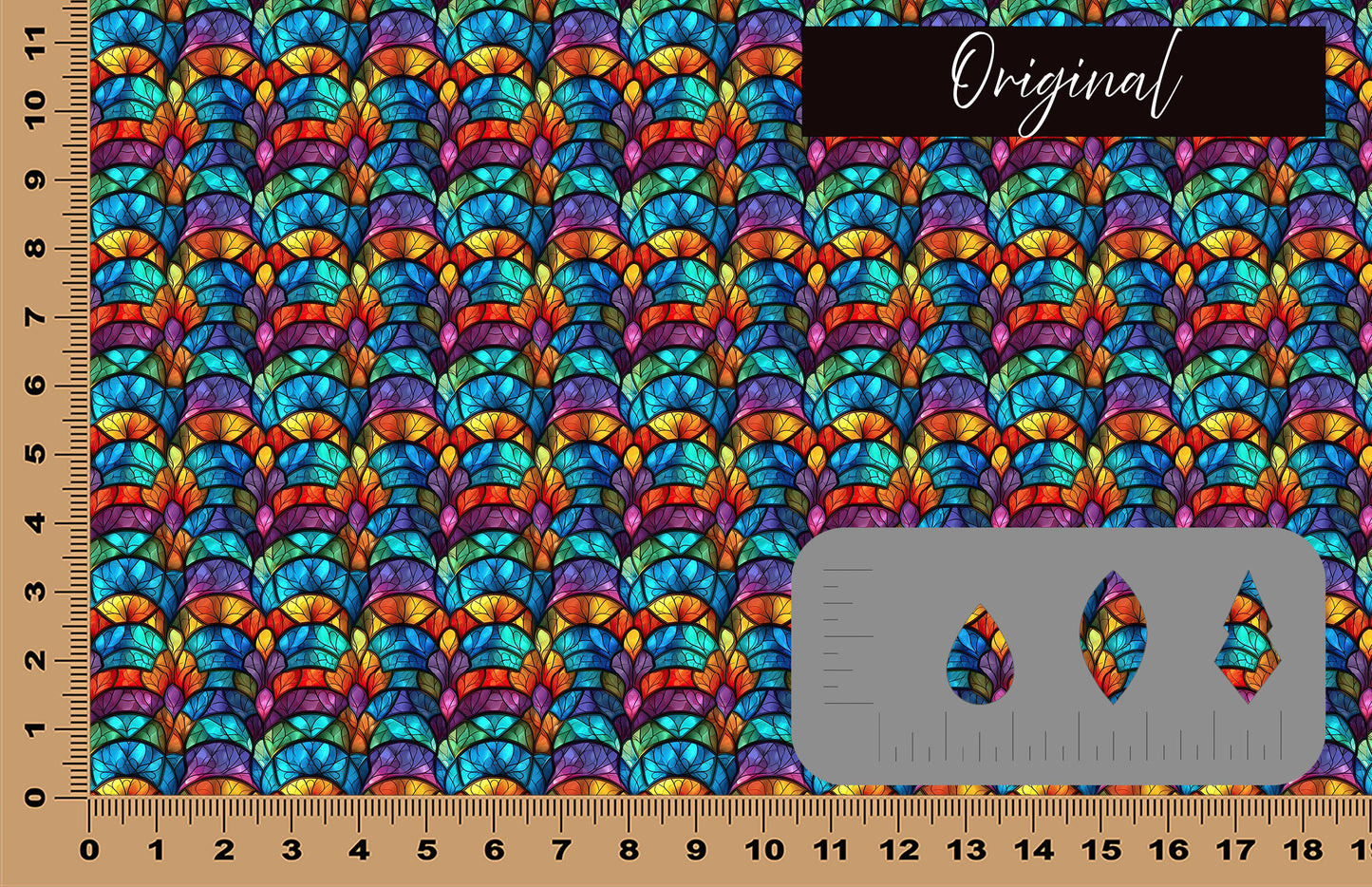 DecoCraft - Stained Glass - Multicolor - Jewel Tone VII