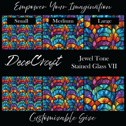 DecoCraft - Stained Glass - Multicolor - Jewel Tone VII