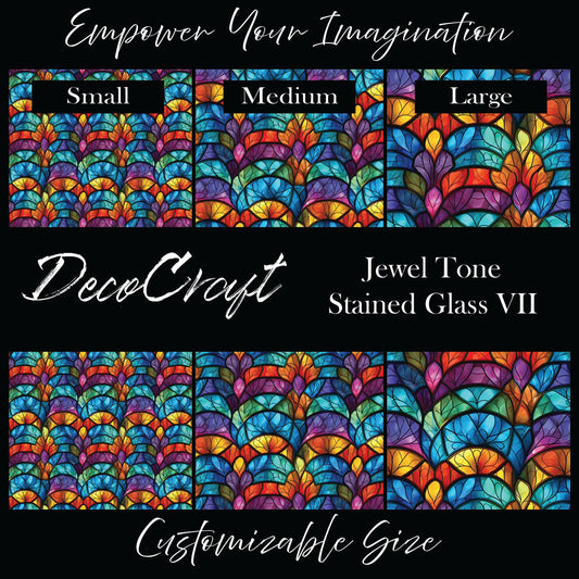DecoCraft - Stained Glass - Multicolor - Jewel Tone VII