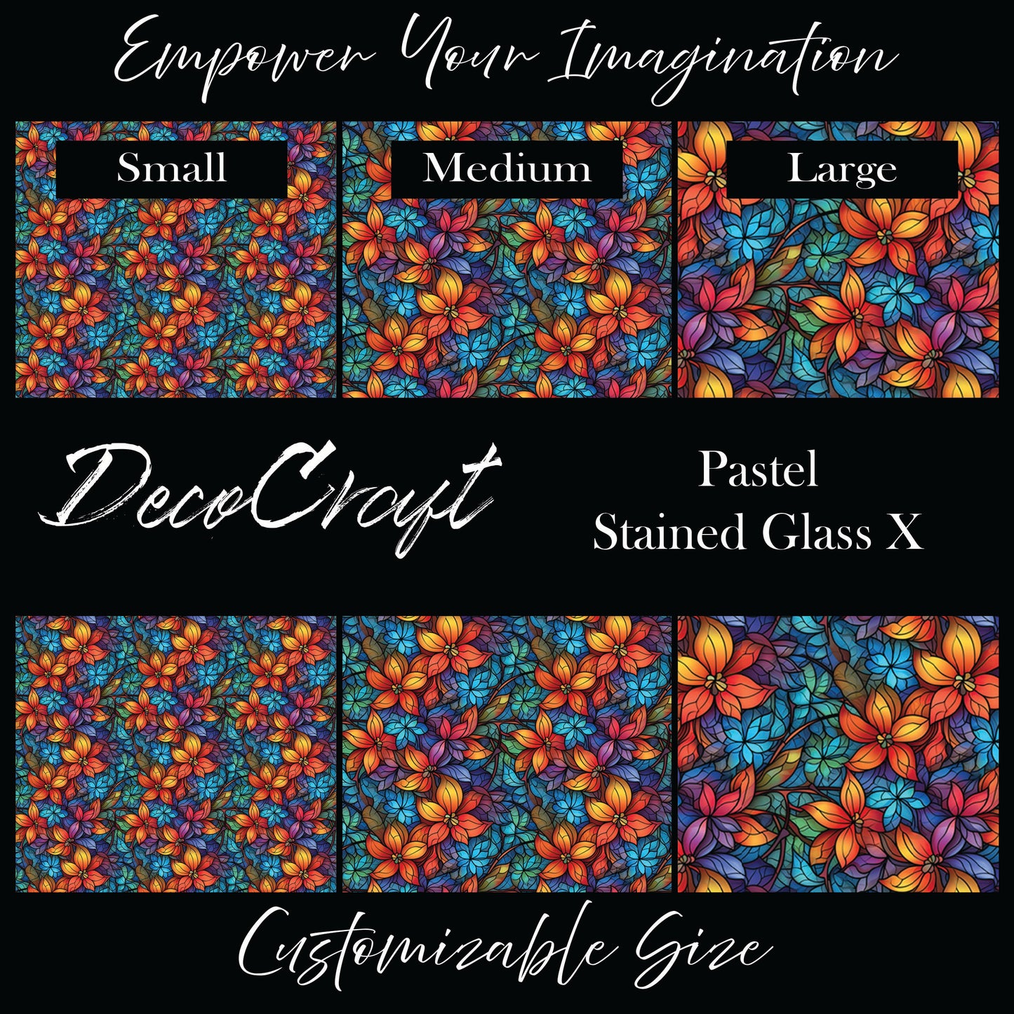 DecoCraft - Stained Glass - Multicolor - Pastel X
