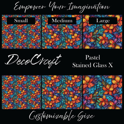 DecoCraft - Stained Glass - Multicolor - Pastel X