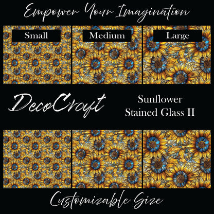 DecoCraft - Stained Glass - Flowers - Sunflower II