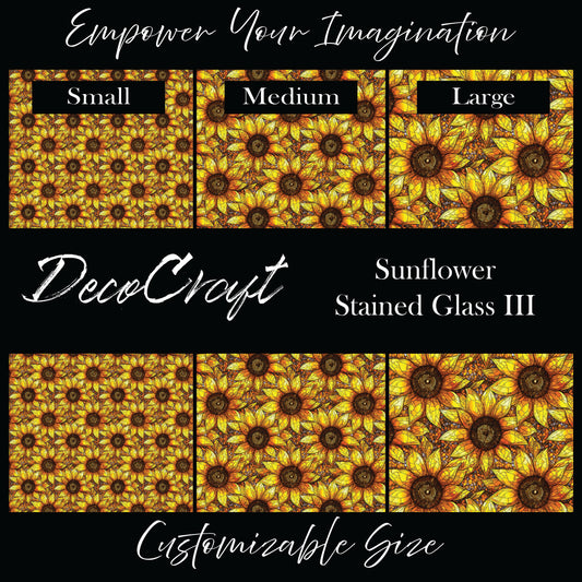 DecoCraft - Stained Glass - Flowers - Sunflower III