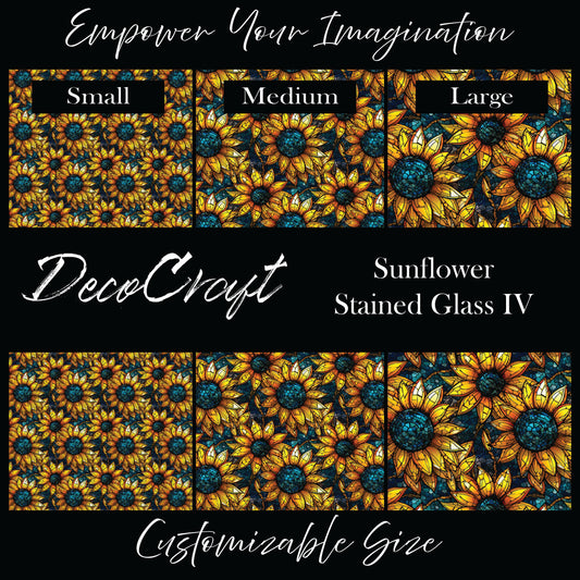 DecoCraft - Stained Glass - Flowers - Sunflower IV