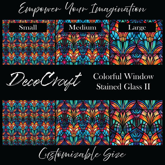 DecoCraft - Stained Glass - Windows - Colorful Window II