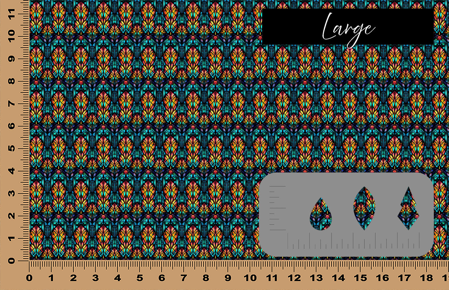 DecoCraft - Stained Glass - Windows - Colorful Window III