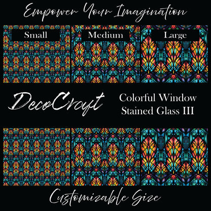 DecoCraft - Stained Glass - Windows - Colorful Window III