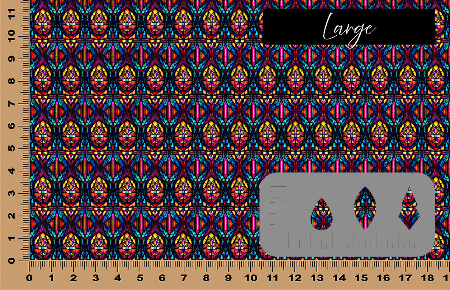 DecoCraft - Stained Glass - Windows - Colorful Window VII